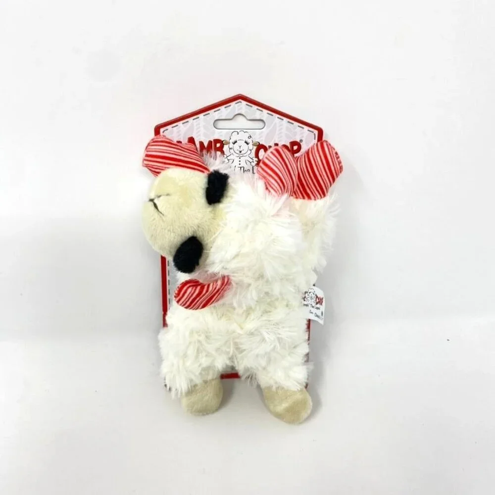Multipet Lamb Chop Holiday Print Paws Ears Dog Interactive 6.5